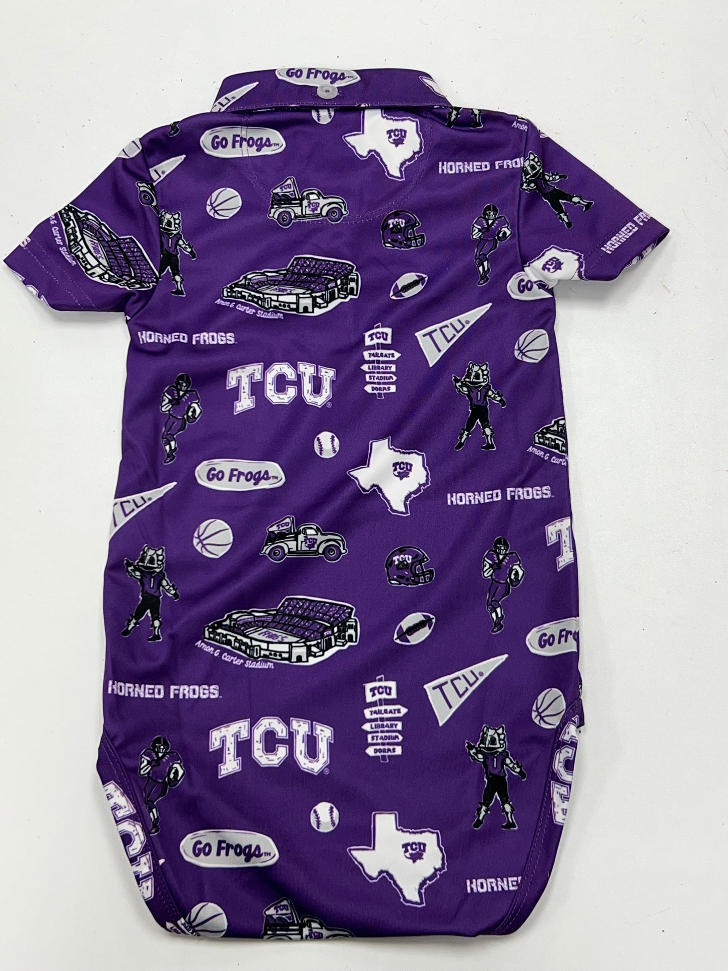 TCU Impressions Print Polo