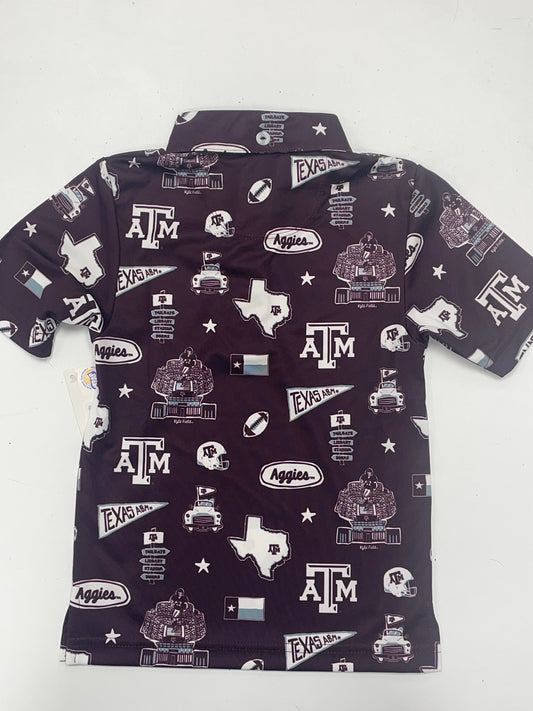 TAMU Impressions print polo