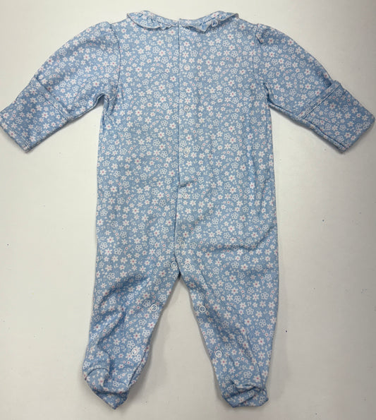 Fall in Bloom- Footie w/ smocking