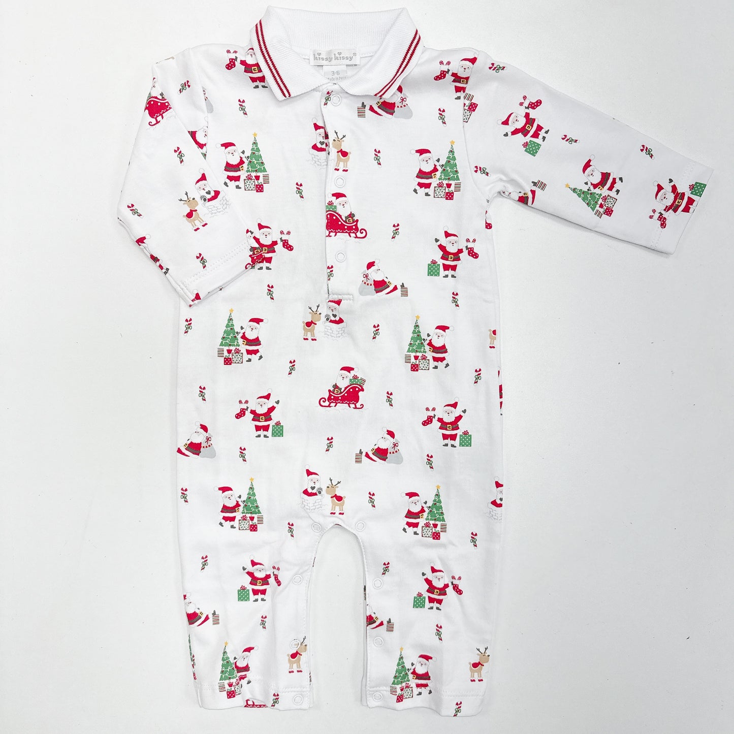 Christmas Capers- Playsuit with Collar