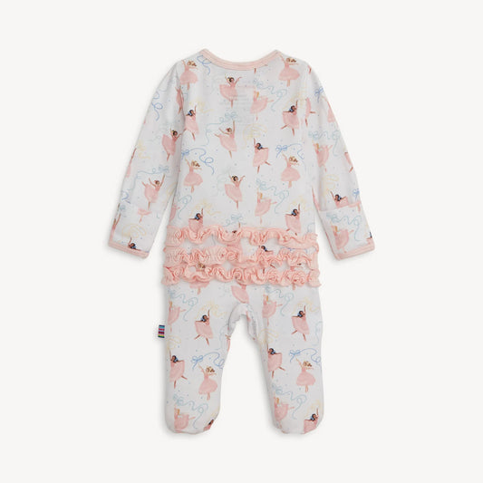 Pretty Plies Modal Ruffle Footie