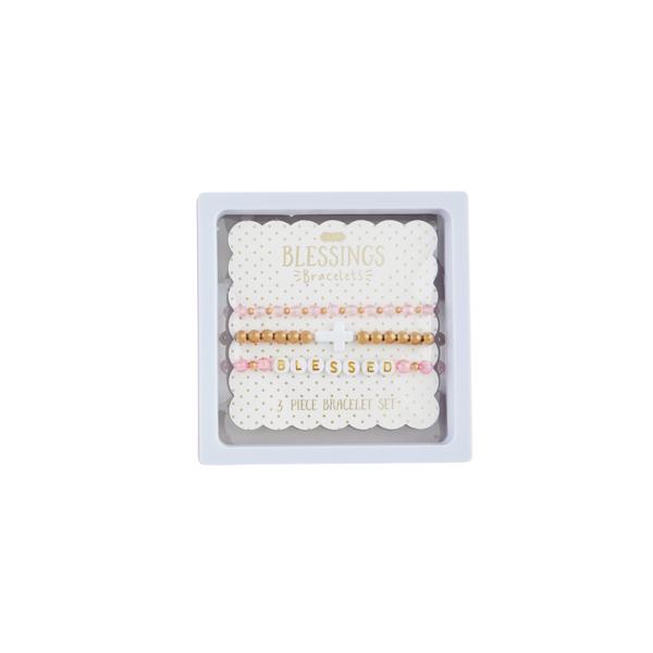 White Cross Beaded Bracelets