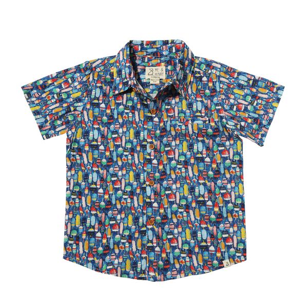Maui Multi Buoys Printed Boys Polo