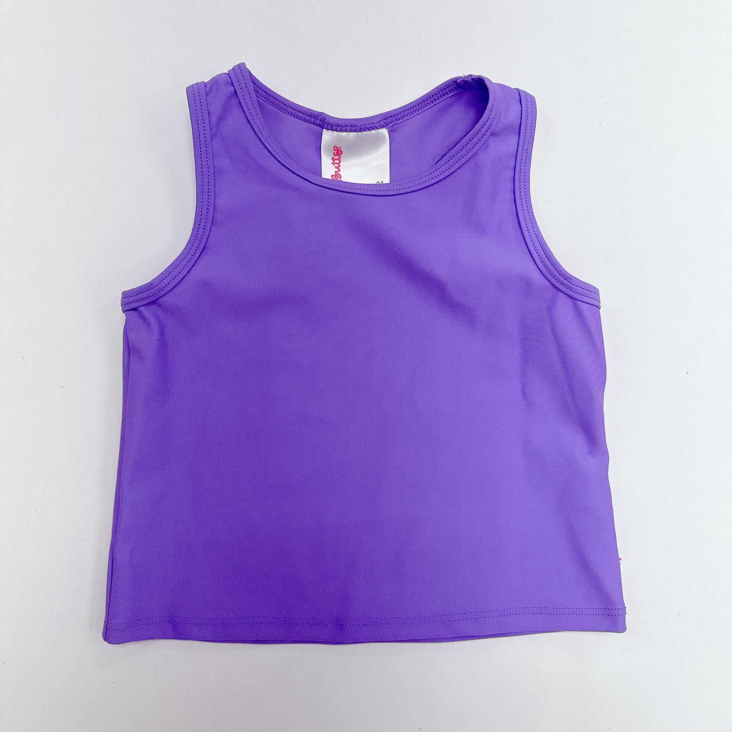 Girls Neon Purple Active Tank Top