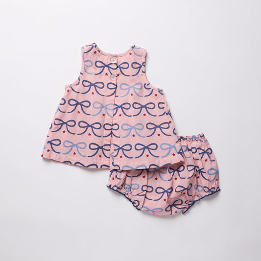 Baby Girls Jaipur 2-PC Set - Pink Bows
