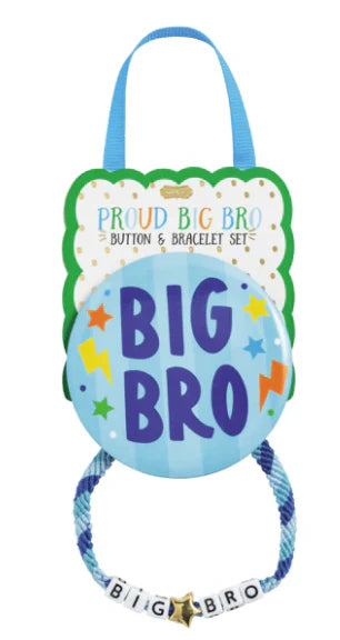 Sibling Bracelet Set - Big Bro Blue