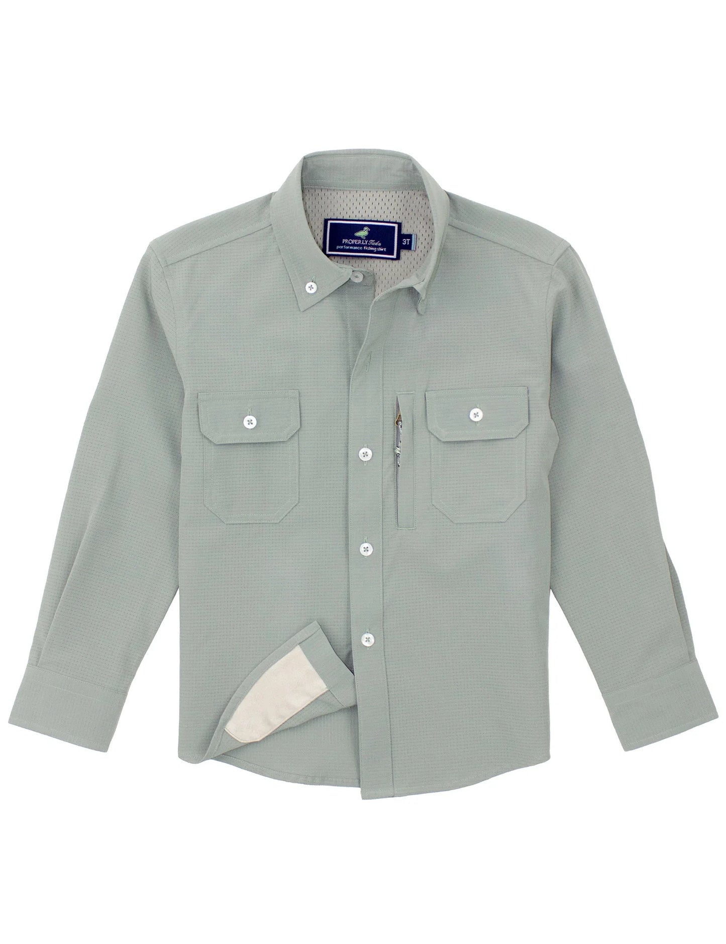Boys Reeltech Fishing Shirt - Jade