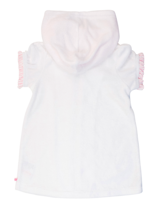 White Full-Zip Cover up