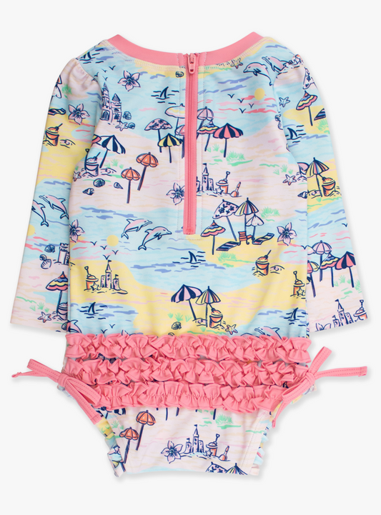 Beach Day Long Sleeve One Piece