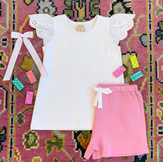 Ellen's Eyelet Top - Wentworth White