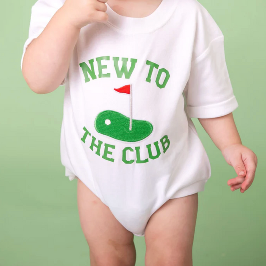 New to the Club Patch Romper