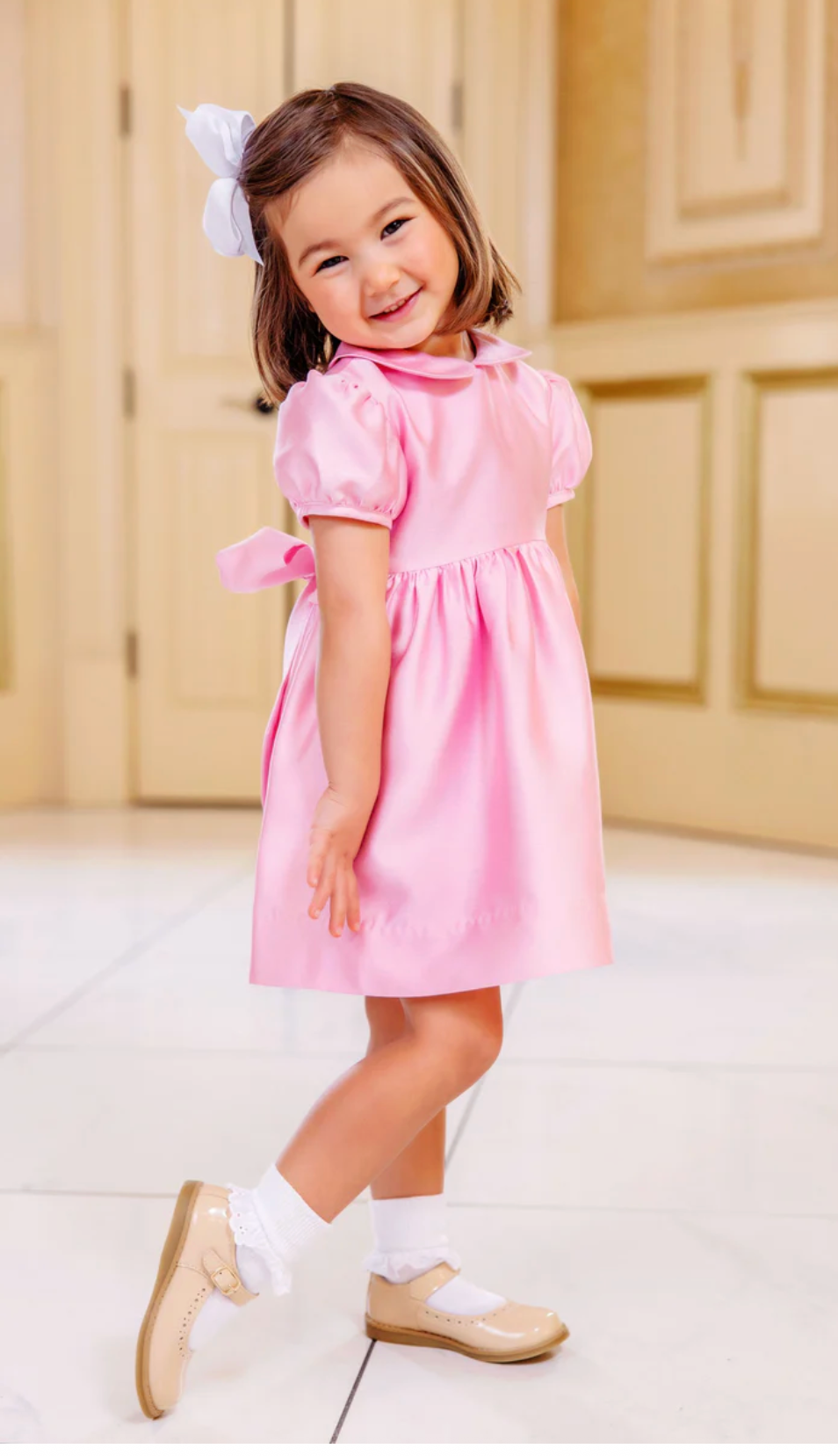 Grandccasion Cindy Lou Sash Dress - Pier Party Pink