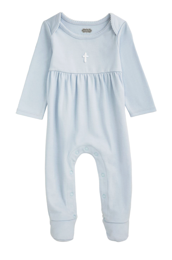 Crochet Cross sleeper- blue