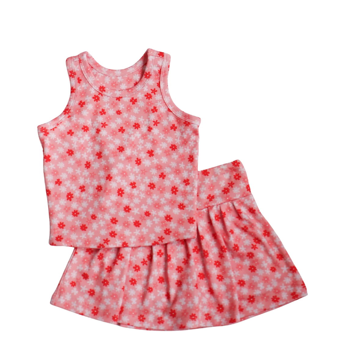 Sarah Set - Pink Ditsy Floral