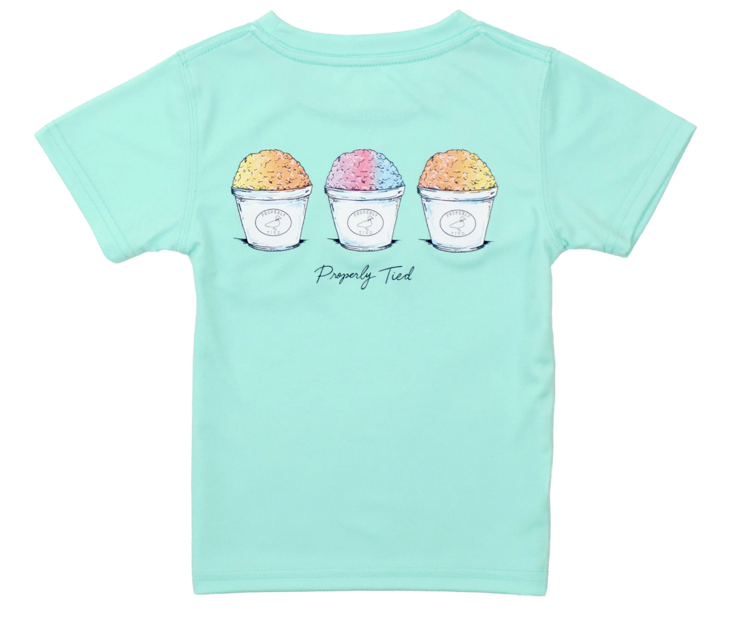 Girls Performance S/S Tee - Chillin Seafoam