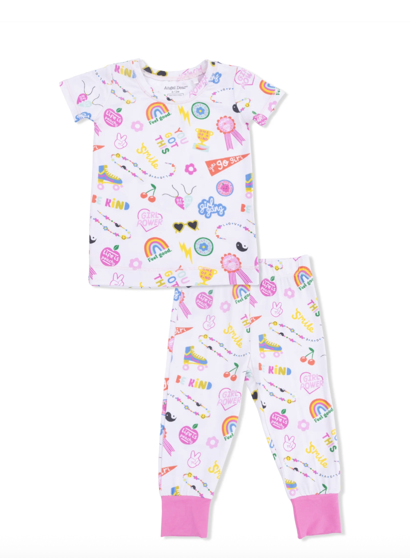 Girl Power Short Sleeve Loungewear Set