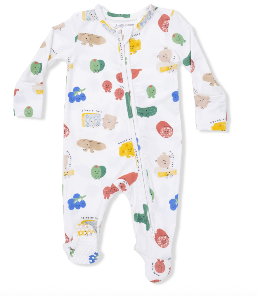 Charcuterie Cuties Zipper Footie