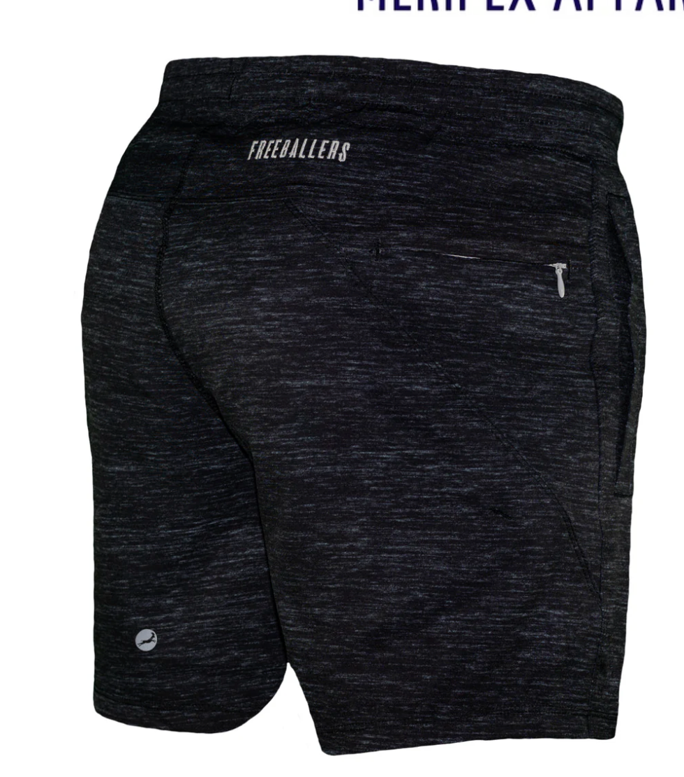 Heather Black FB Shorts