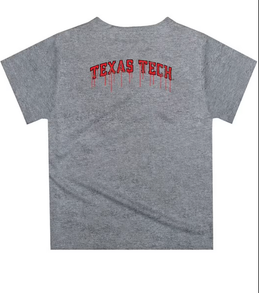 SS TShirt TexasTech Dripping Football Helmet