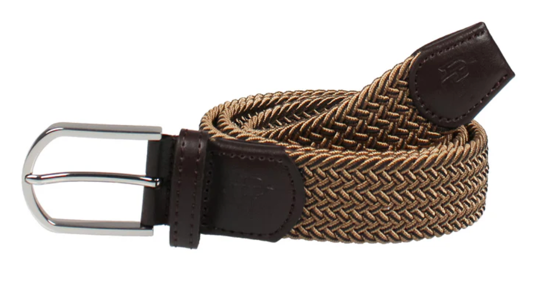Boys Country Club Stretch Belt - Saddle