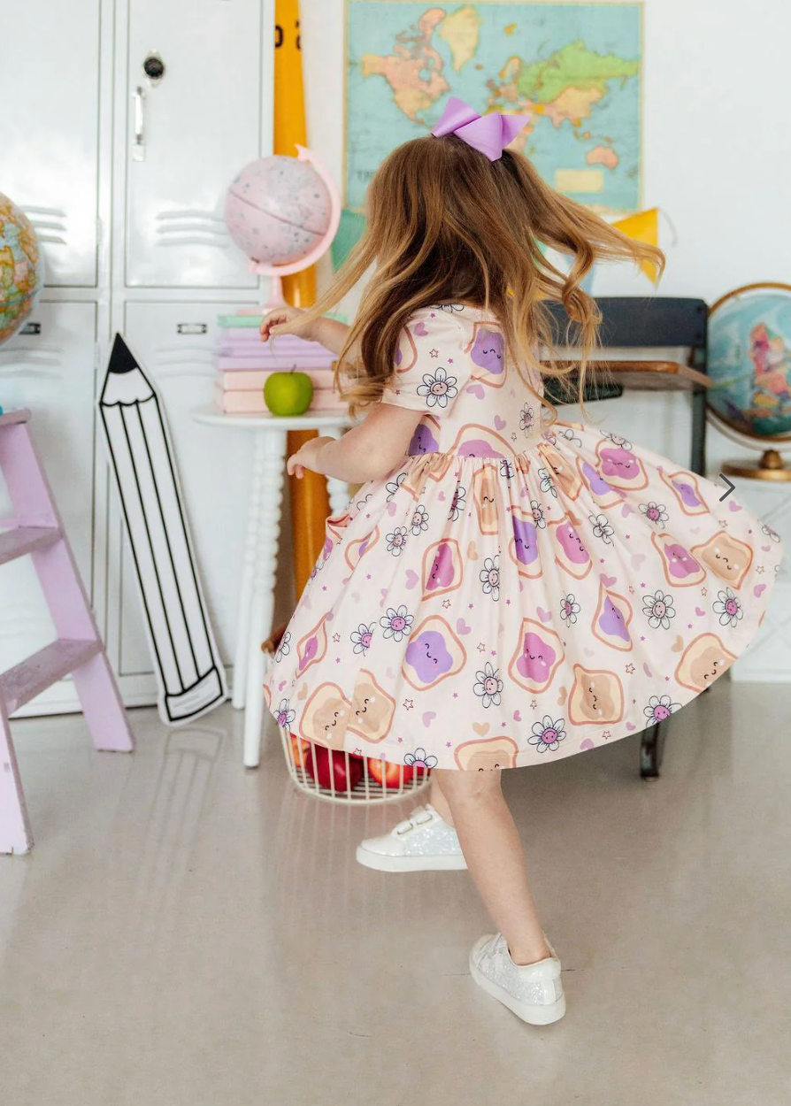 Peanut Butter Jelly Time Twirl Dress