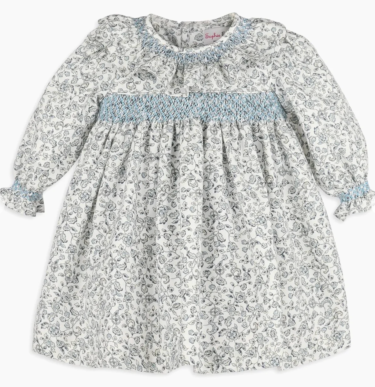 Heriloom Floral Dress Blue