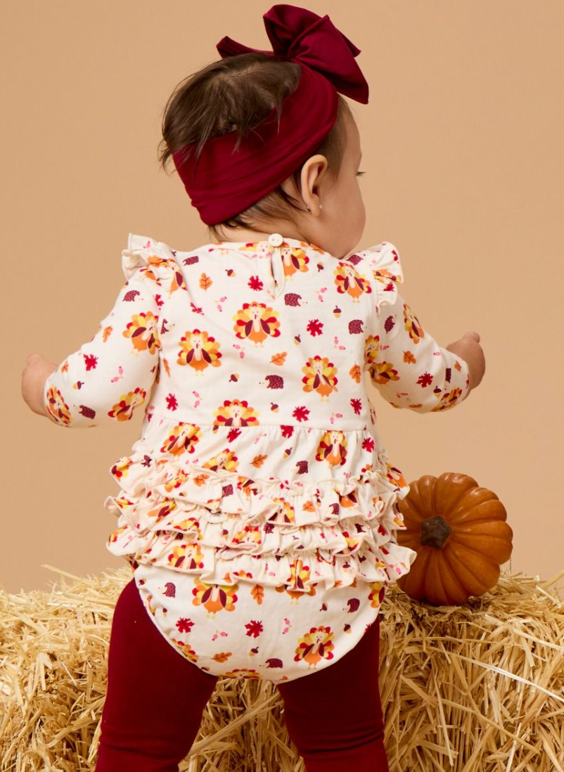 Gobble Gobble Knit LS Flutter Bubble