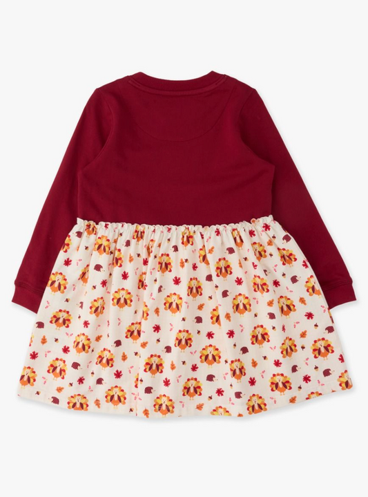 Gobble Gobble Dark Cherry Colorable Dress