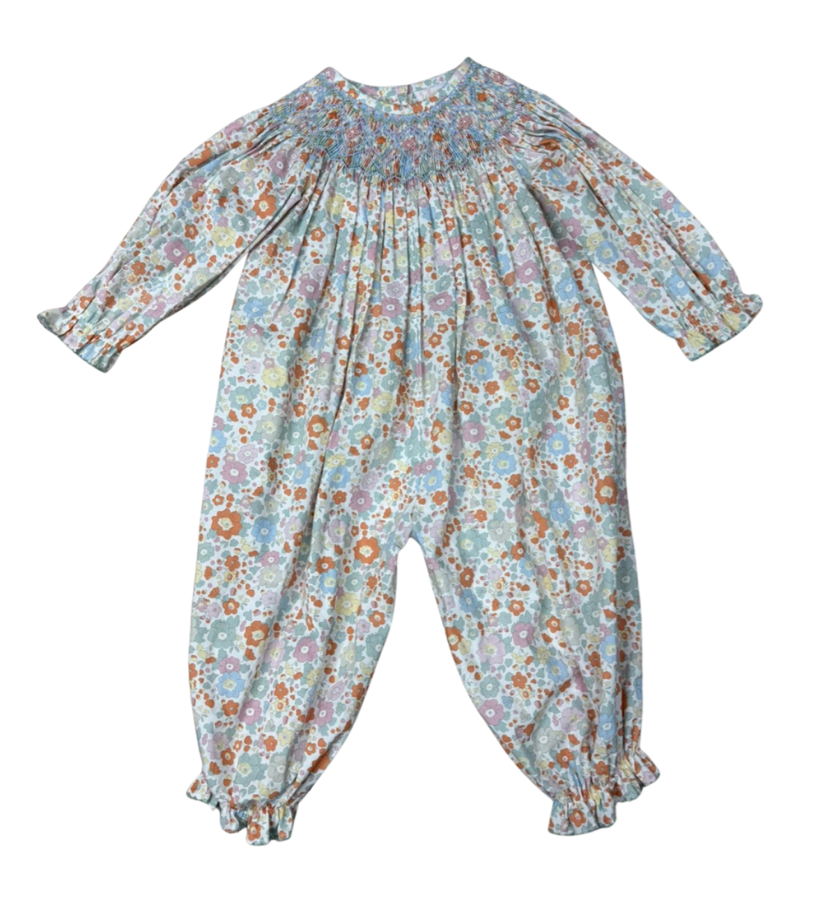 Mabry Floral Smocked Bishop Romper