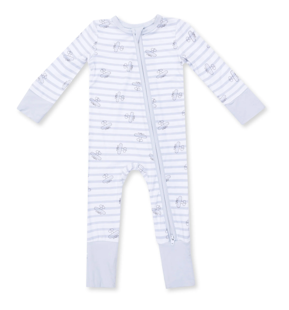 Airplane Stripe - Convertible Romper