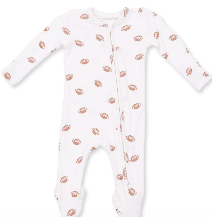 Mini Footballs 2 Way Zipper Footie