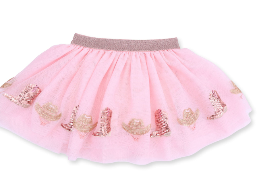 Cowgirl Cameos Tutu Skirt with Bike Shorts