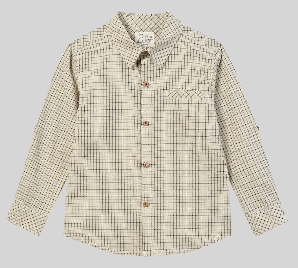 Atwood Woven Shirt Cream Country Plaid