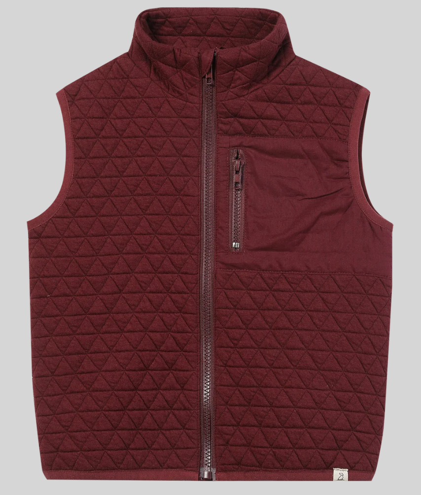 Hunter burgundy padded vest