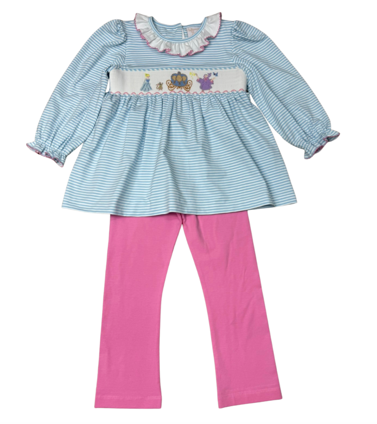 Princess Ball Smocked Pant Set