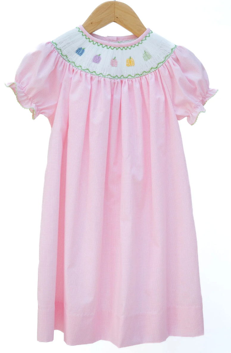 Rainbow Pumpkins Smocked Helen Dress