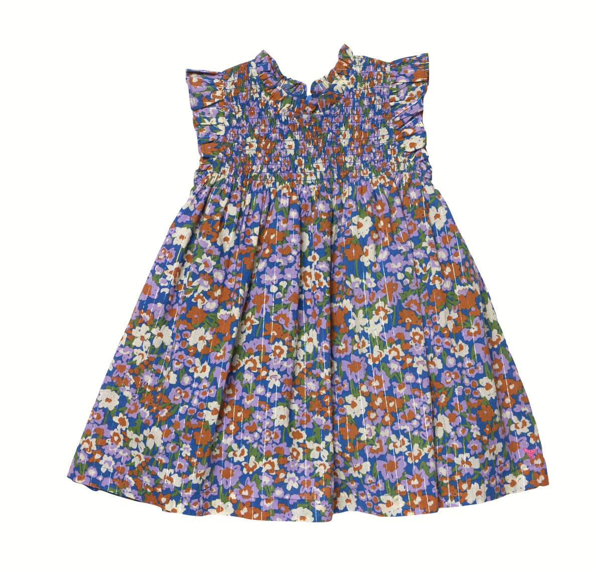 Stevie Dress True Blue Sketched Floral