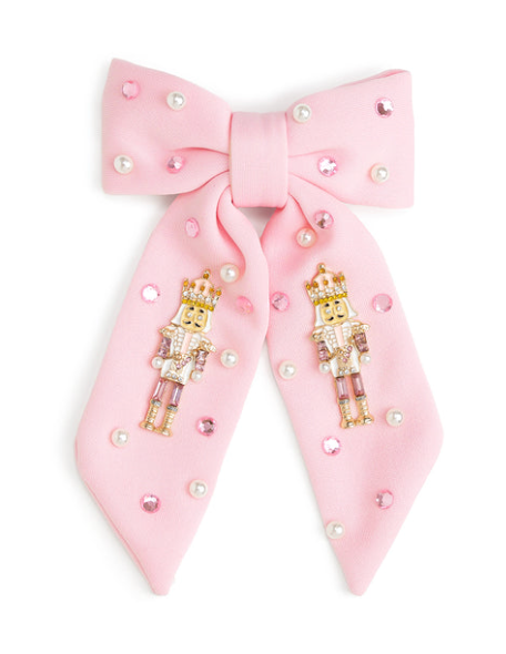 Nutcracker Christmas Gemstone Clip