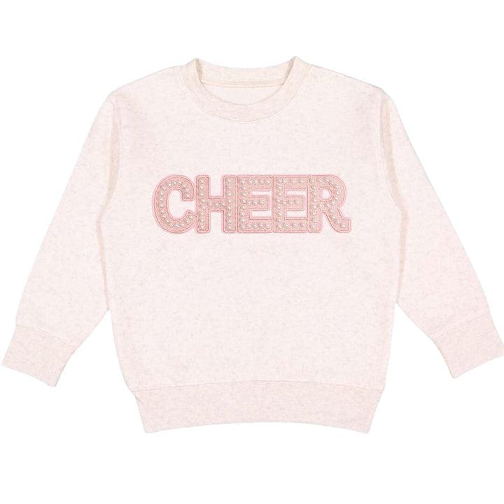 Cheer Pearl Patch Sweatshirt - Natural