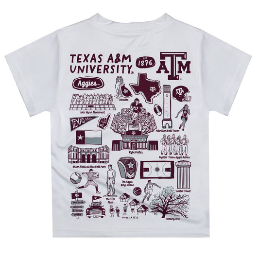 Texas A&M Aggies Hand Sketched Impressions Boys T-Shirt