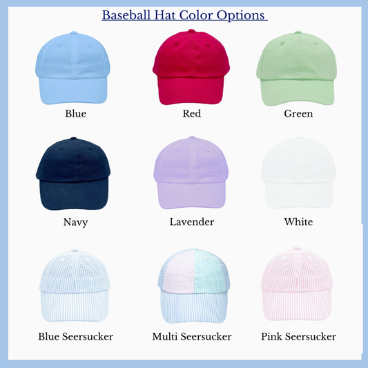 Custom Zip Code Baseball Hat (Baby-Adult)