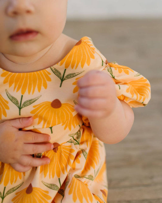 Puffed Rosie Romper in Sunflower