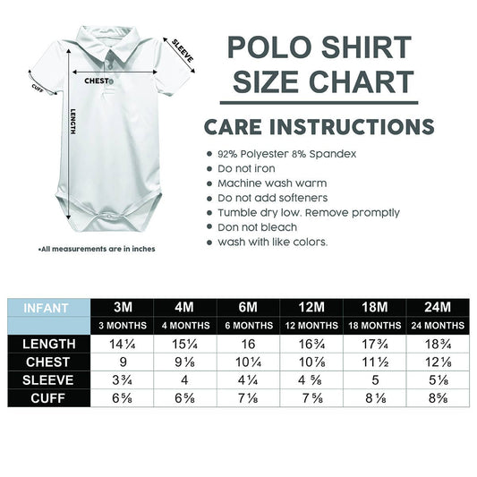 Texas Tech Embroidered Red Stripe Knit Polo Onesie