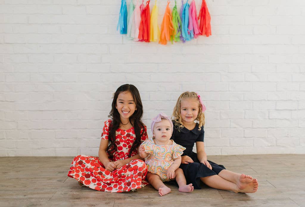 Classic Twirl Dress in Apple | Girls BACK TO SCHOOL Dress