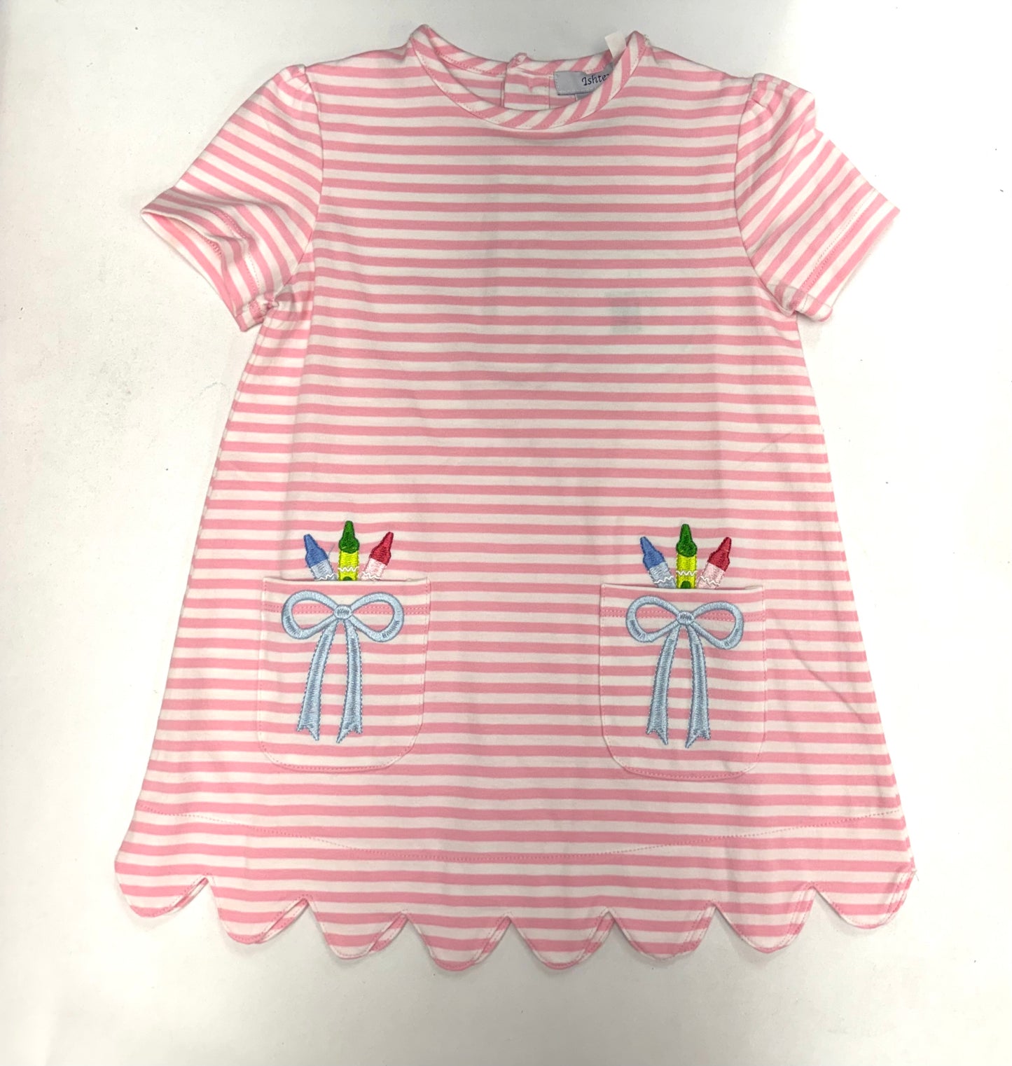 Pink Stripe Back To Scool dress