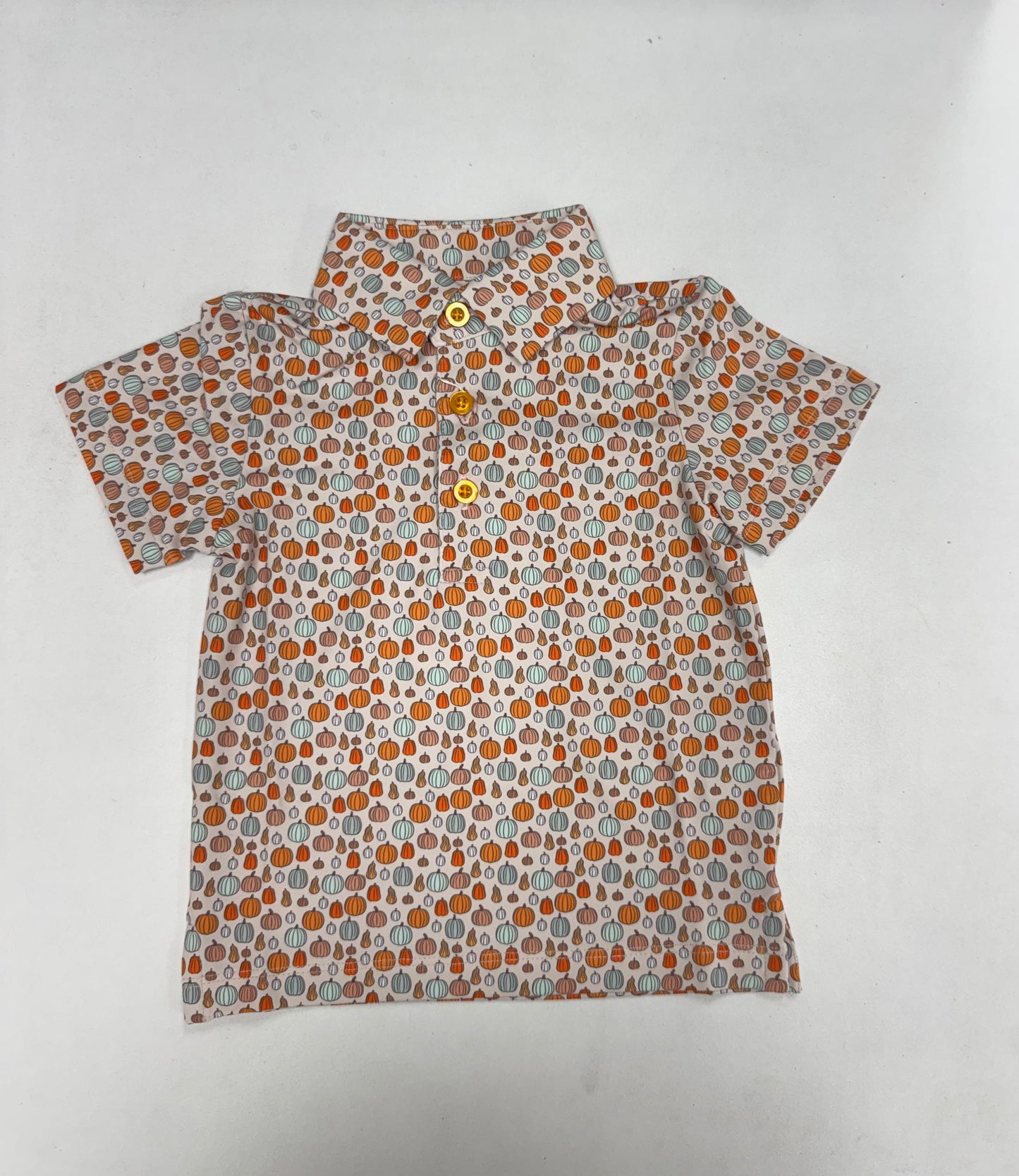 Orange Pumpkin boys polo