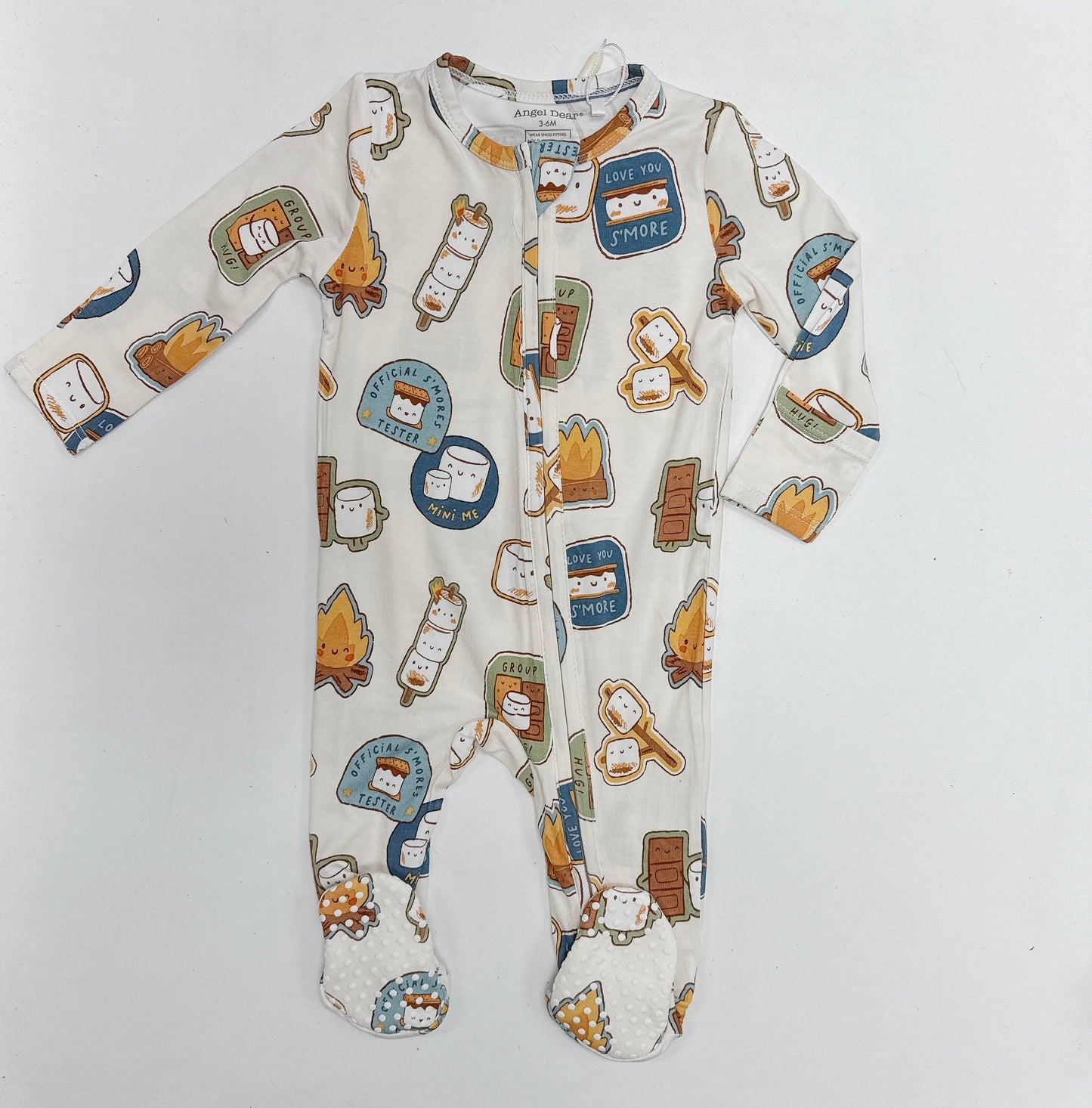 s'mores zipper footie