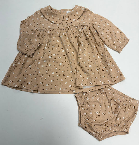 Carrie Floral Bamboo- Dress with Diaper Cover