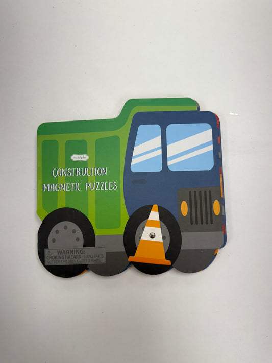 Construction Magnetic Puzzle Book