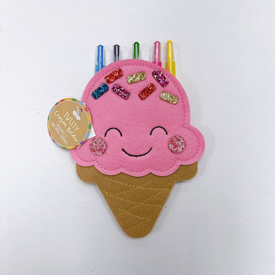 Ice Cream Twisty Crayon holder